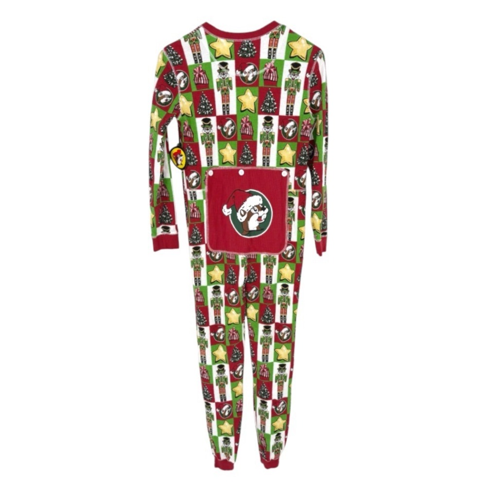 BUC-EES Waffle Knit UNION SUIT PAJAMAS One-Piece CHRISTMAS NUTCRACKER sz 5T